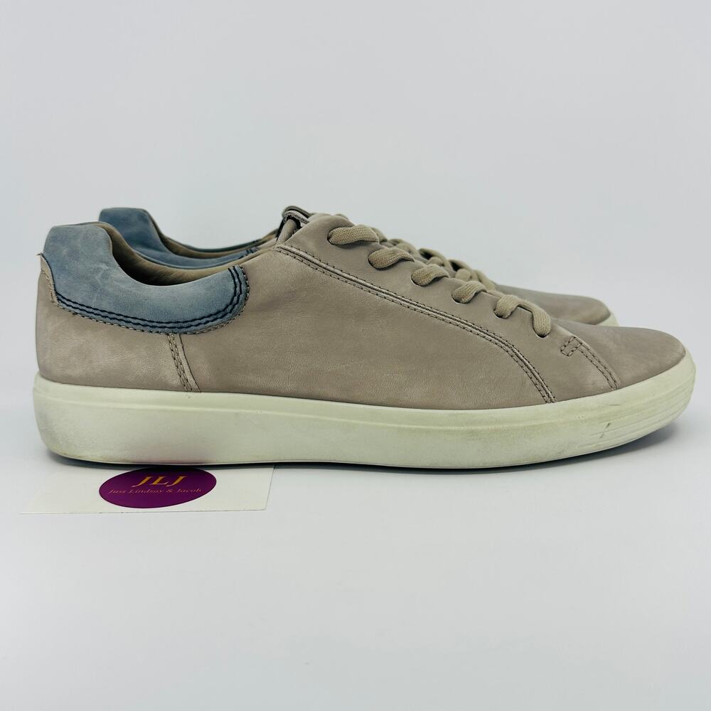 ECCO Men's Soft 7 Nubuck Low Top Lace-Up Casual Sneakers Size 10 US/ 44 EU